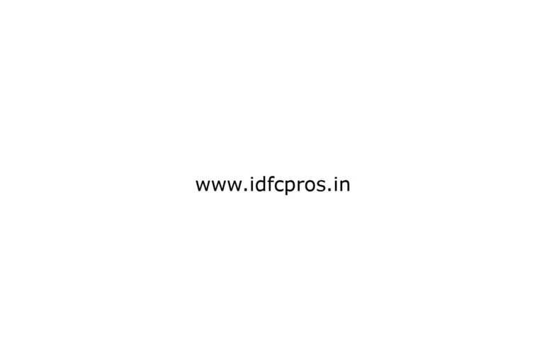 www idfcpros in