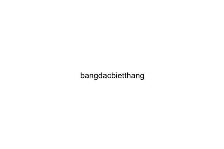 bangdacbietthang