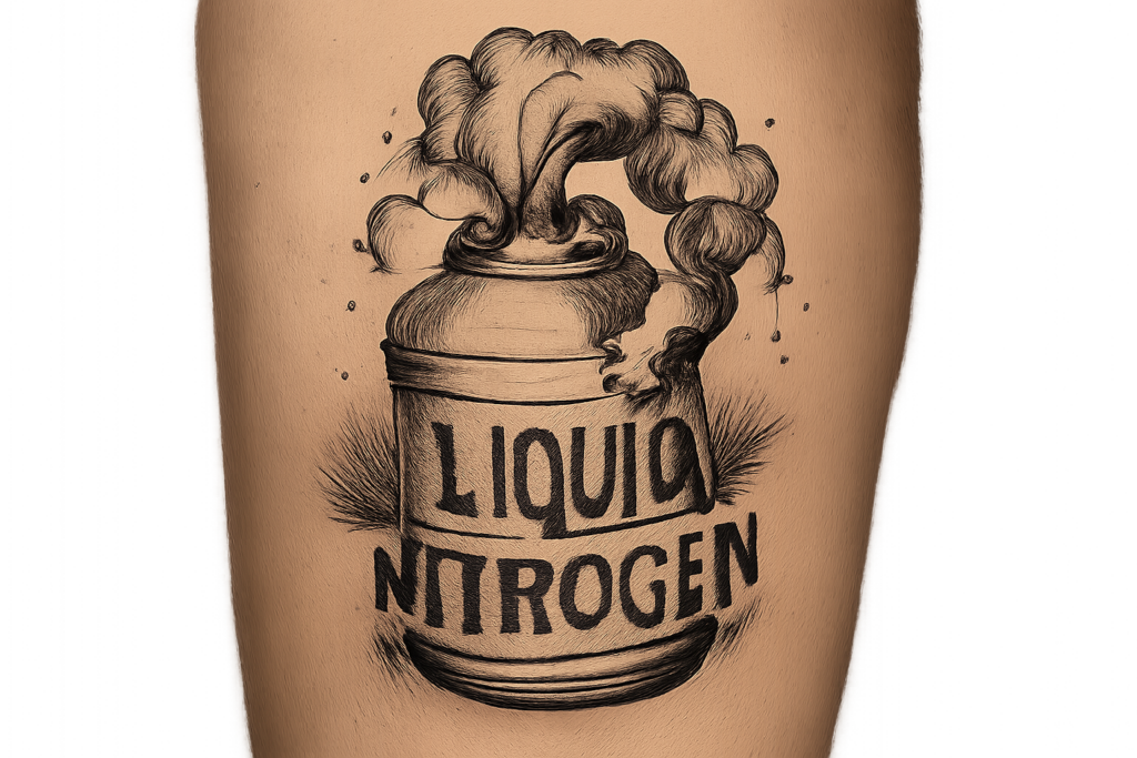 liquid nitrogen branding tattoo