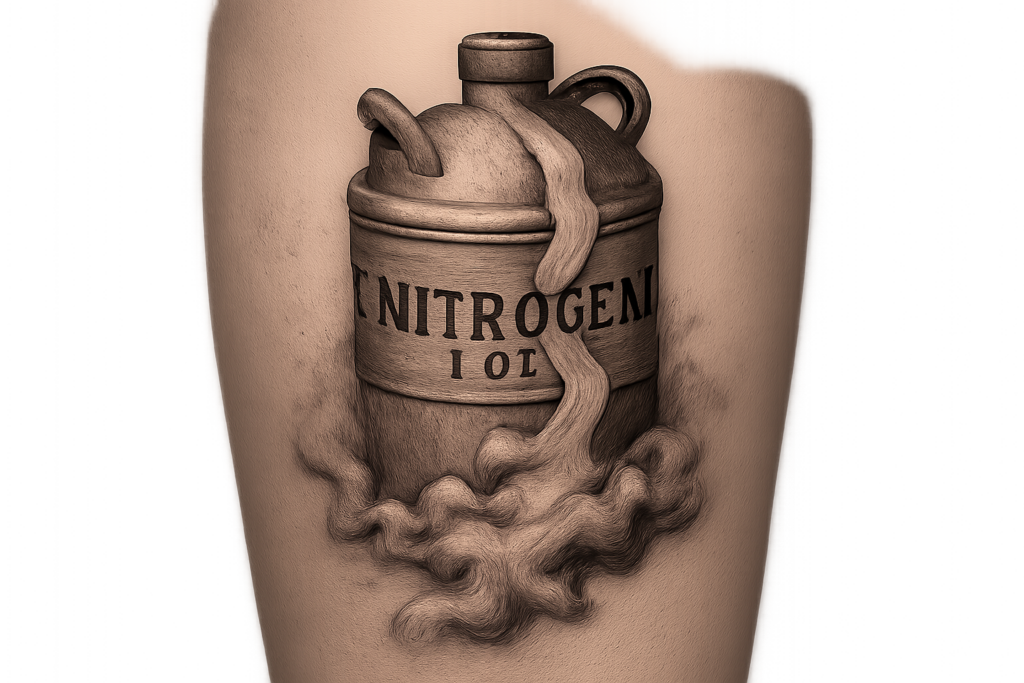 liquid nitrogen tattoo
