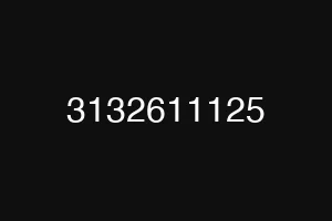 3132611125