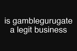 is gamblegurugate a legit business